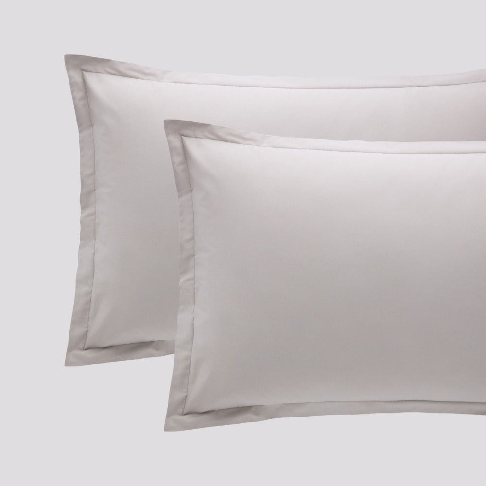 Coppia Federe Riviera Paint | 100% Cotone Madapolam 4 volants