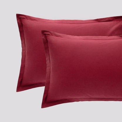 Coppia Federe Riviera Paint | 100% Cotone Madapolam 4 volants