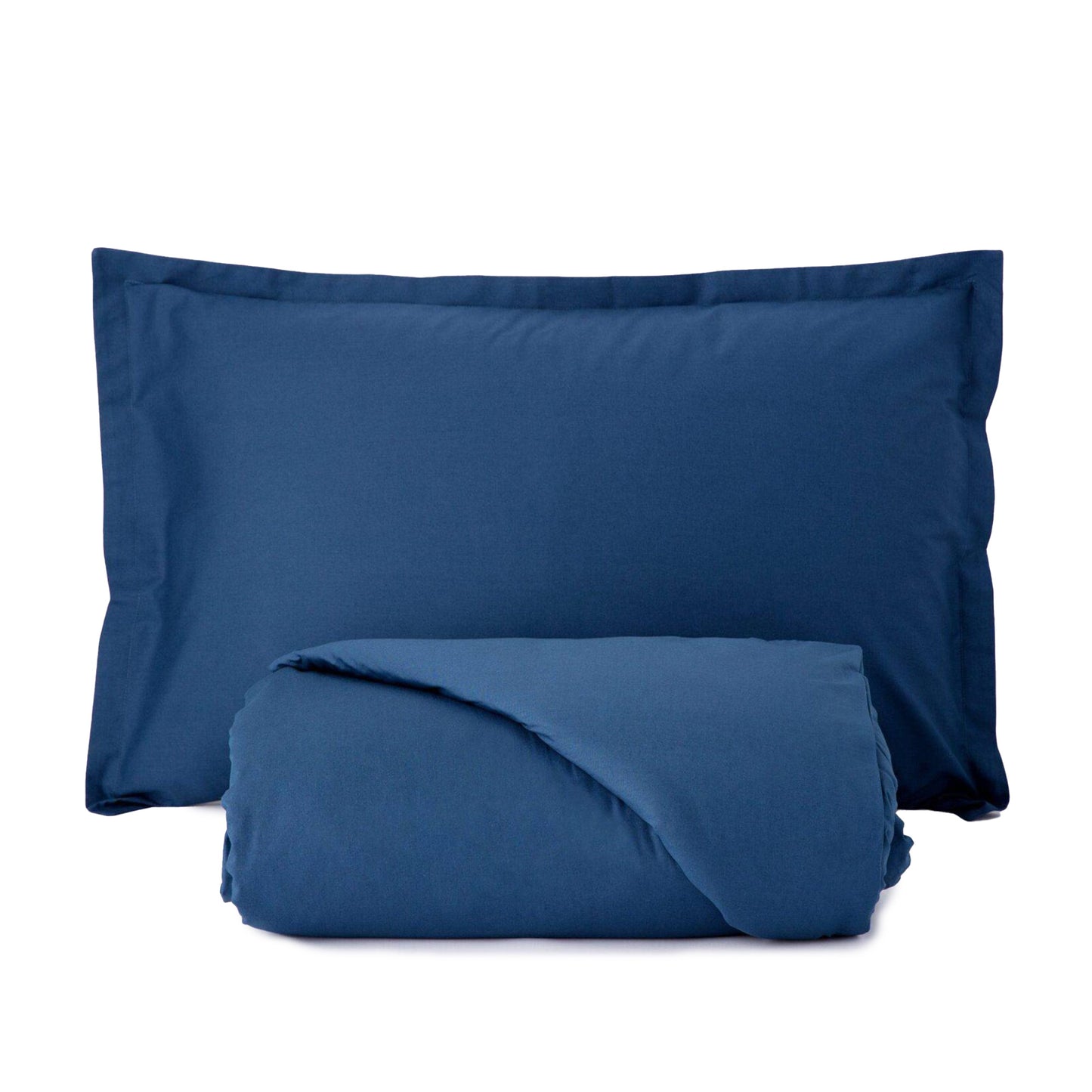 Parure Copripiumino Riviera Matrimoniale | 100% Cotone Madapolam con 2 Federe 4 Volants