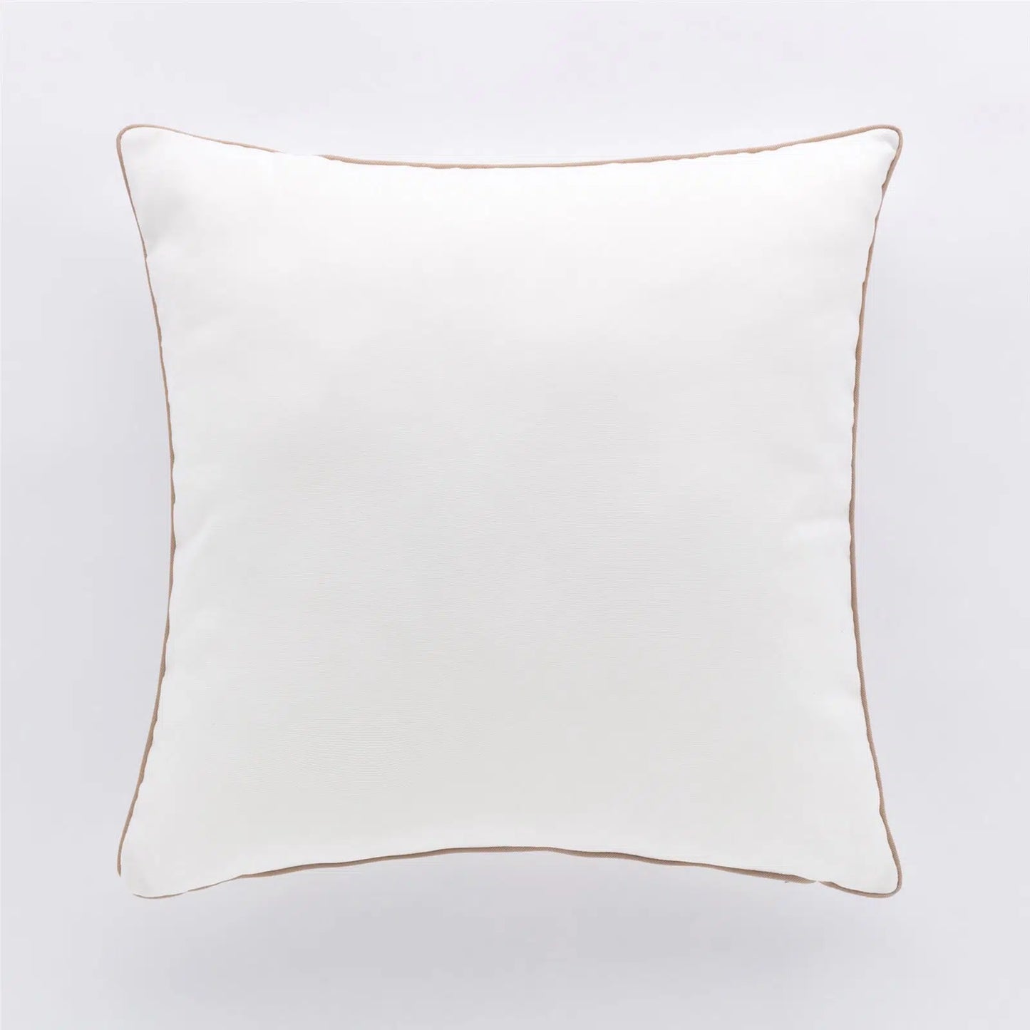 Cuscino Arredo Riviera Pepe 50x50 Bianco con Piping | Sfoderabile