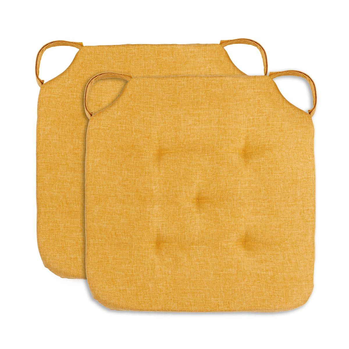 Coppia Cuscini Kiki 40x40 Memory 4 cm | Antimacchia con Feltro