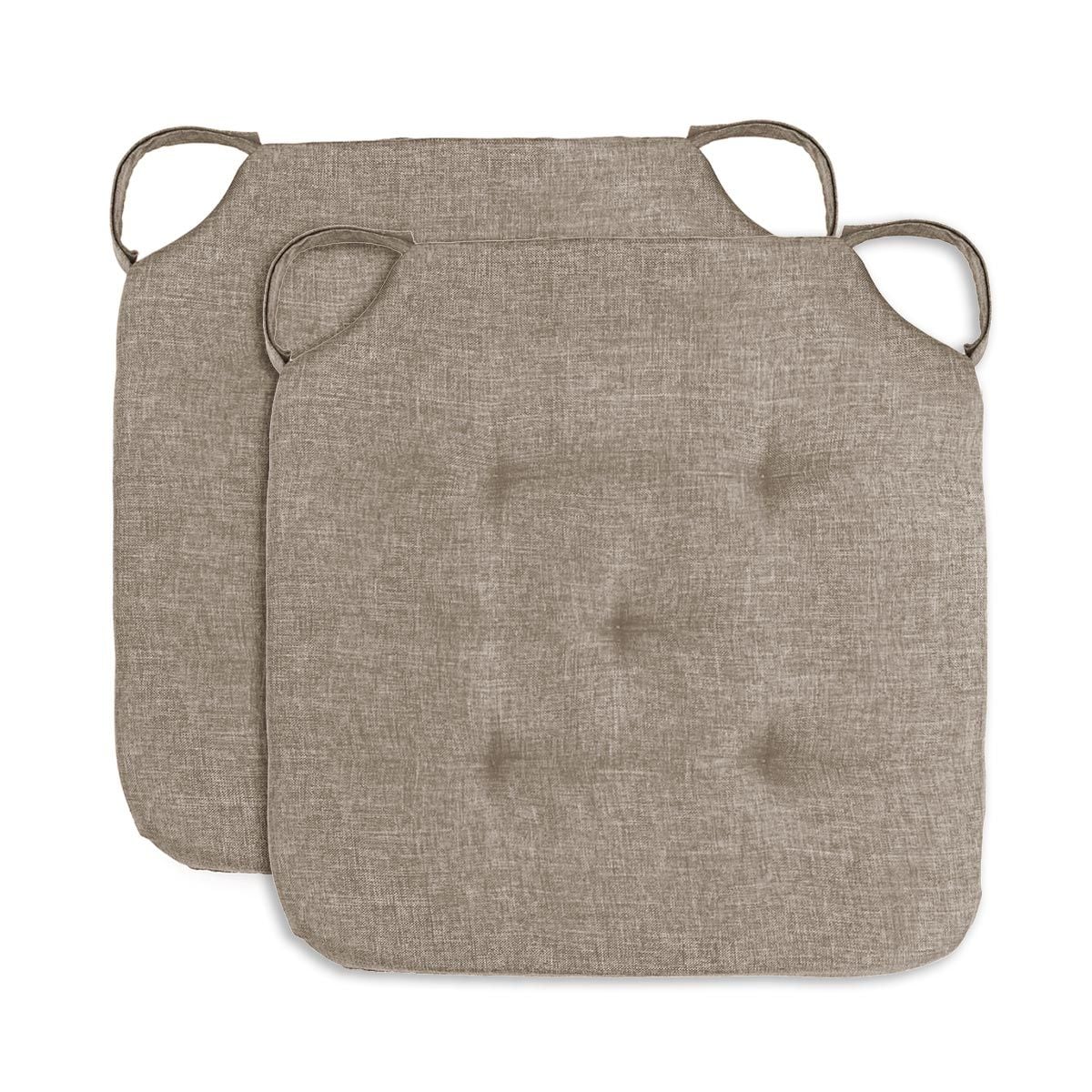 Coppia Cuscini Kiki 40x40 Memory 4 cm | Antimacchia con Feltro