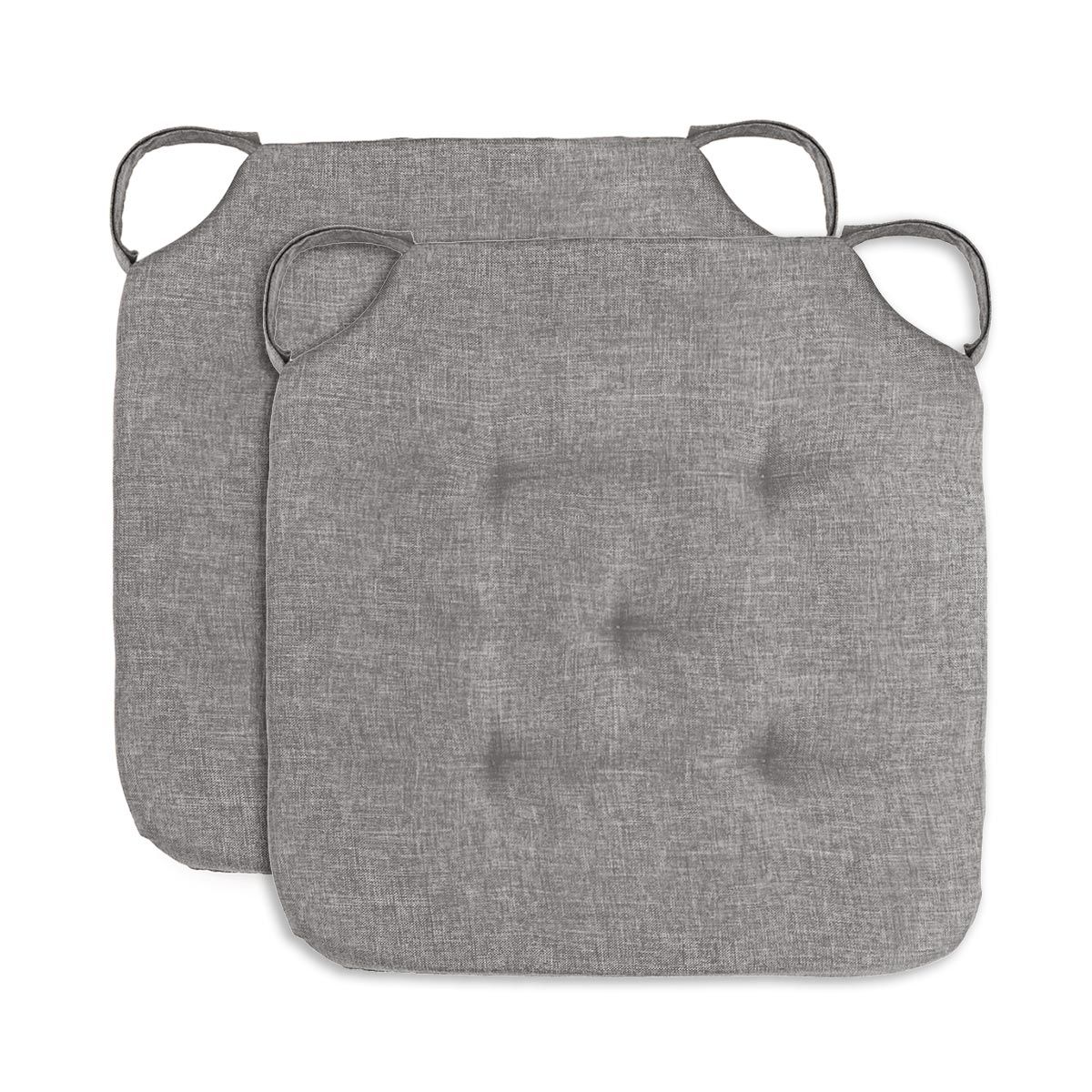 Coppia Cuscini Kiki 40x40 Memory 4 cm | Antimacchia con Feltro