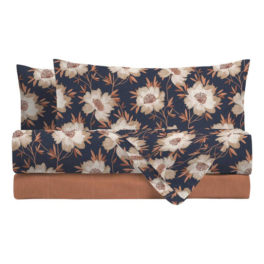 Completo Letto Di Maestro 100% Cotone Lynette Matrimoniale