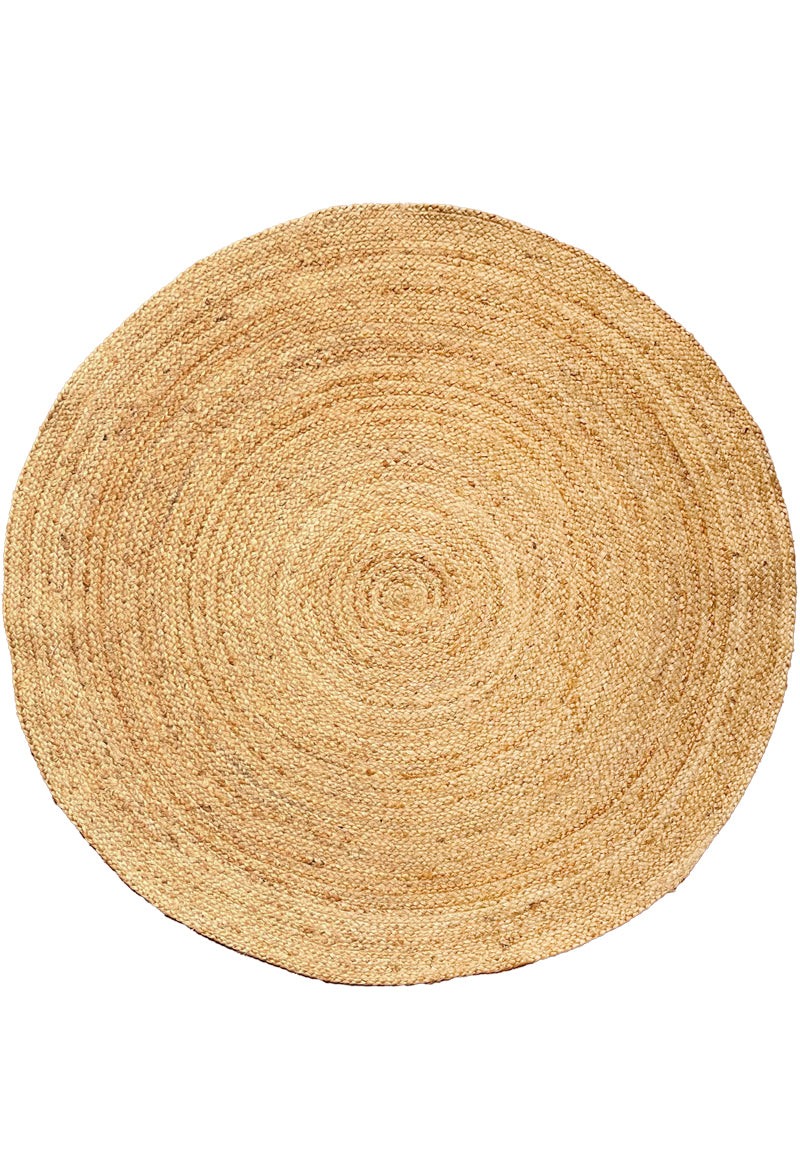 Tappeto Rotondo in Juta Naturale 100%-Modello Juta 234, ø110