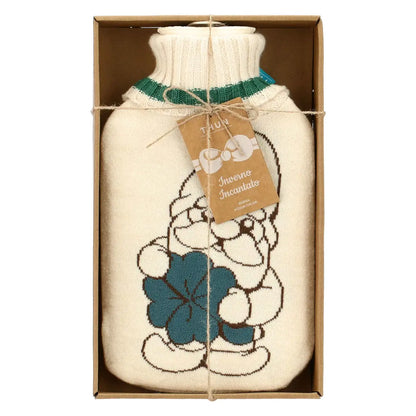 Borsa Acqua Calda Thun con Cover in Tricot Gnomo Oliver Inverno Incantato