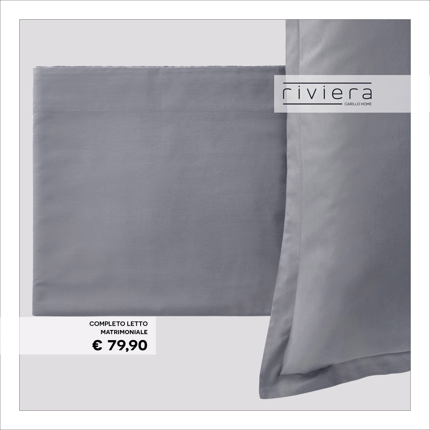 Completo Letto Matrimoniale Riviera Paint | 100% Cotone Madapolam