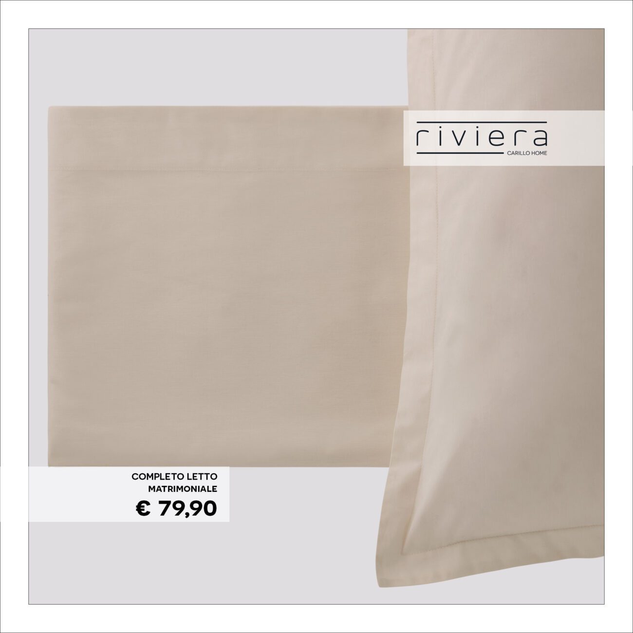 Completo Letto Matrimoniale Riviera Paint | 100% Cotone Madapolam