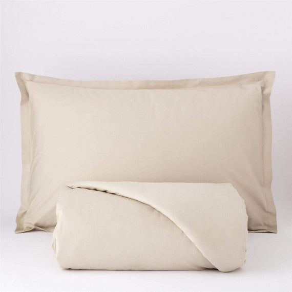 Parure Copripiumino Riviera Matrimoniale | 100% Cotone Madapolam con 2 Federe 4 Volants