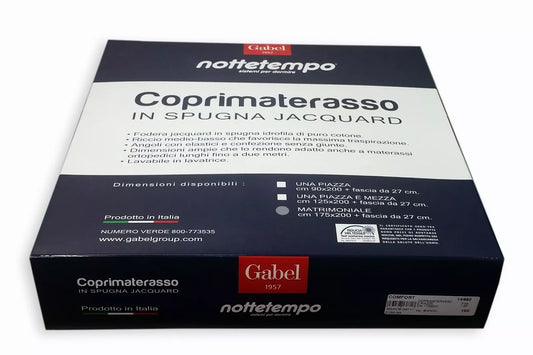 Coprimaterasso in Spugna Jacquard Gabel Nottetempo Matrimoniale