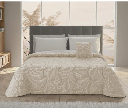 Trapunta Matrimoniale Laura Blasi "Irene" con Cuscino Arredo - Eleganza Made in Italy