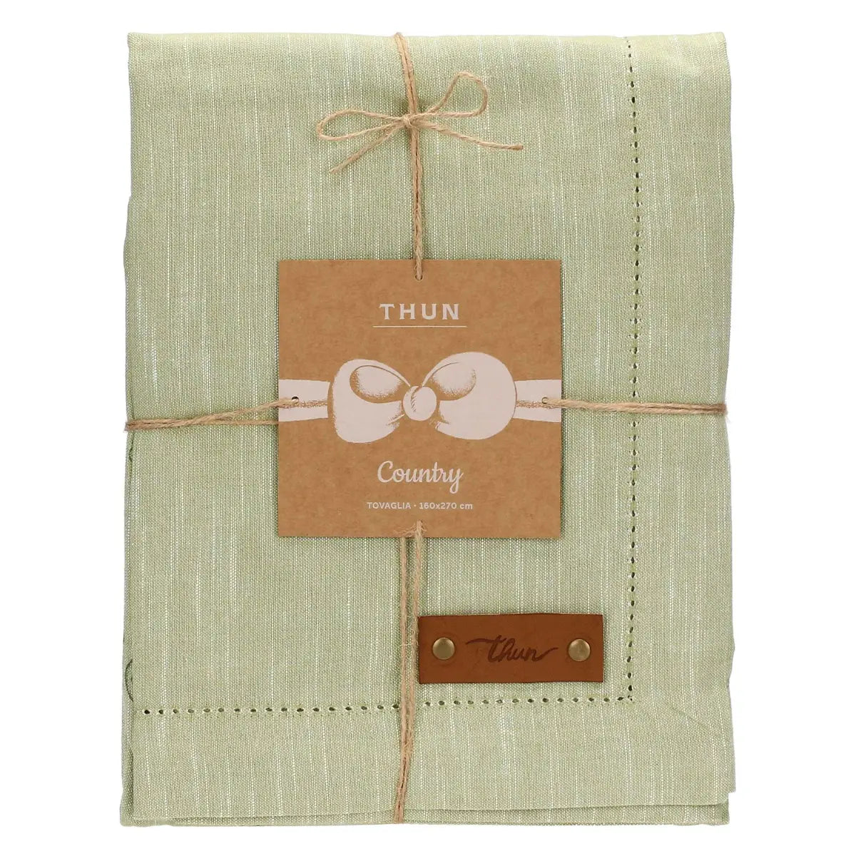 Tovaglia in Cotone Thun Country Verde 160x270