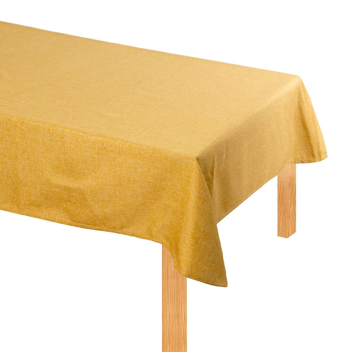 Tovaglia Antimacchia Kiki Effetto Lino Quadrata 140x140 cm 4 Posti No Stiro