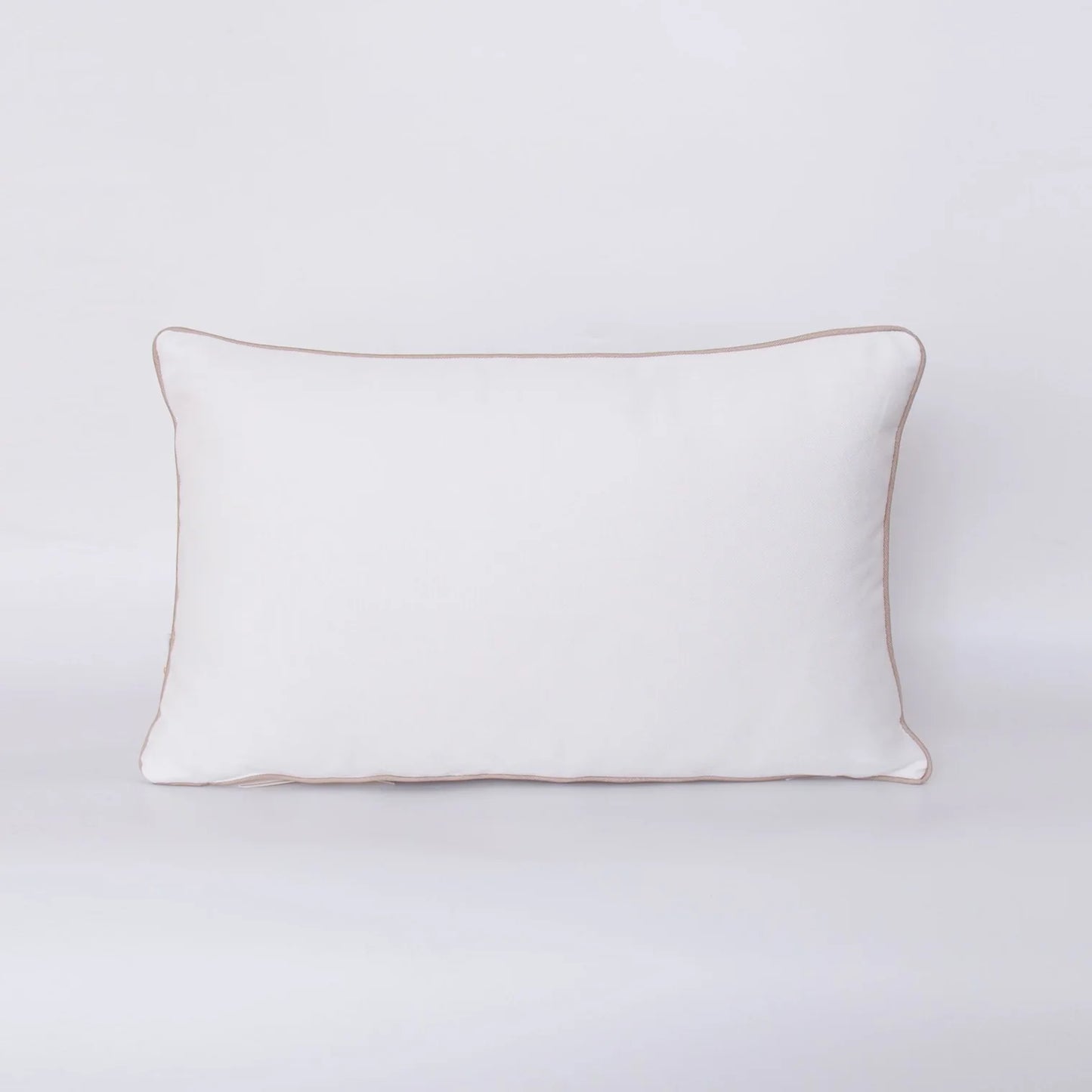 Cuscino Rettangolare Riviera Pepe 30x50 Bianco con Piping